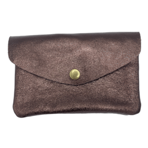portefeuille en cuir brillant double compartiment marron (1)