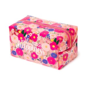 BBT0002 trousse de toilette transparente happiness fleurs floral (1)