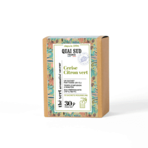Boite de 15 infusettes de thé vert aromatisé cerise citron vert quai sud (1) (1)