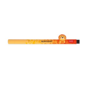 CPP0013 stylo gel avec décoration lion jaune (1)