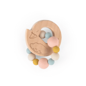 Hochet anneau dentaire bois et silicone cygne moulin roty (5) (1)