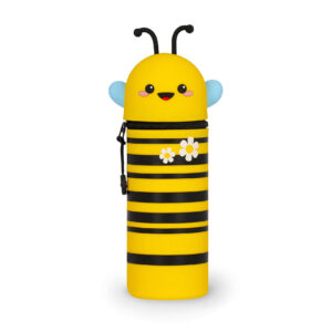 KA0021 trousse silicone kawai 2 en 1 jaune noire abeille (4)