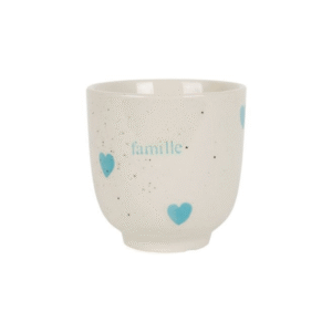 Tasse à café coeurs bleus 15cl grès famille (1)