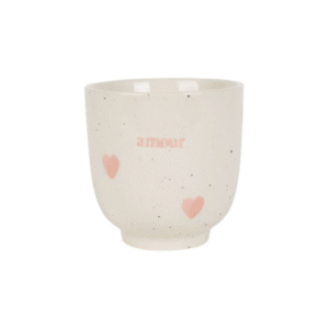 Tasse à café coeurs roses 15cl grès amour (1) (1)