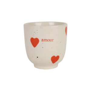 Tasse à café coeurs rouges 15cl grès amour (2) (1)