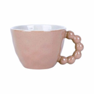tasse anse perlée 25 cl grès vieux rose (1)
