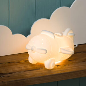 169275 Lampe veilleuse en porcelaine Avion (2) (1)