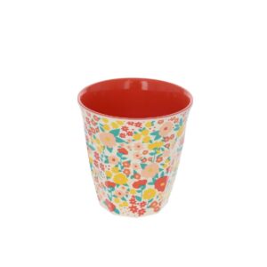 36531-petit-verre-fleurette fleurs oranges mélaminé 16cl (1)