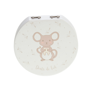 boite à dents de lait quenottes la petite souris vichy beige (1)