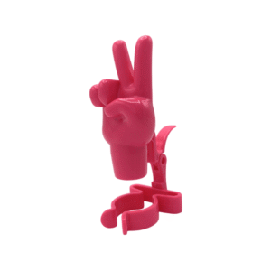 bouchon de bouteille rose signe de paix peace plastique inkee (2) (1)
