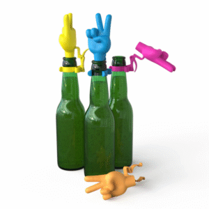 bouchon de bouteille signe de paix peace plastique inkee (5)