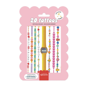 pochette de tatouages éphémères fantaisie bracelets