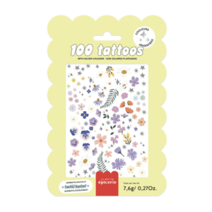 pochette de tatouages éphémères fantaisie fleurs (10)
