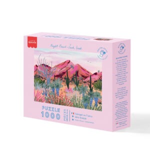 puzzle-le-bouchon-par-mona-leu-leu-1000-pieces désert lumineux rose la petite épicerie (1)