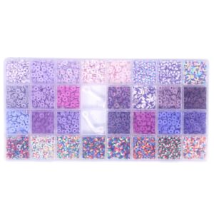 EC0059 kit bracelets en perles heishi cmp violet (1)