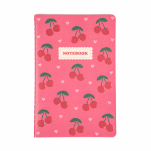 NOTE087 carnet a5 souple ligné cerises roses (1)