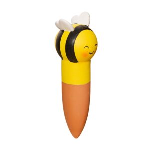 XDC608 pic d'arrosage abeille jaune et noir auto-arrosant pour plante (1) (1)