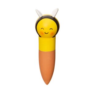 XDC608 pic d'arrosage abeille jaune et noir auto-arrosant pour plante (1) (1)