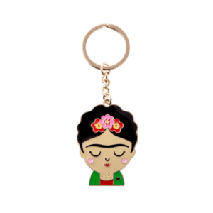 porte-clés métal émaillé frida kahlo