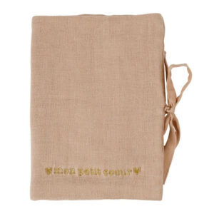 protege carnet de famille santé en tissu rose poudré mon petit coeur brodé (3) (1)