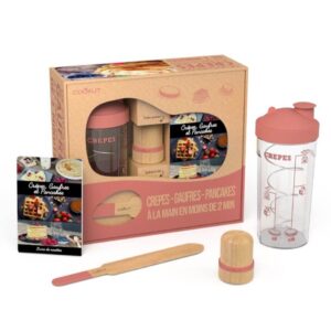 Miam Factory – Coffret spécial crêpes, gaufres et pancakes rose (2)