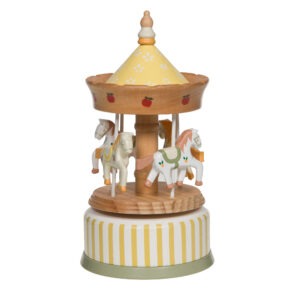 170846 carrousel musical cheveux rayé jaune pommes cades (2)