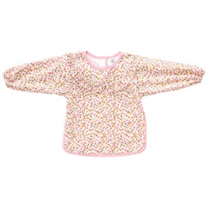 BATAB18 Bavoir tablier enduit manches longues 3-5 ans léopard multicolore froufrous bb&co