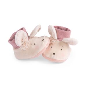 667010 chaussons naissance tissu souris rose moulin roty (2)