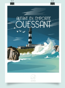 LALOU-ARA2-081-AFFICHE OUESSANT