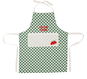 SEMA-79989-TABLIER BRODER KITCHFUN VERT ET ECRU