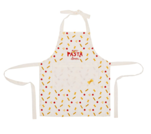 SEMA-79991-TABLIER ENFANT BRODE KICHFUN ECRU ROUGE JAUNE